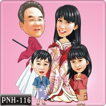 Q版多人漫畫 PNH-116-全家福Q版漫畫